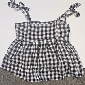 Gingham Plaid Proper Tie Tank.P#8